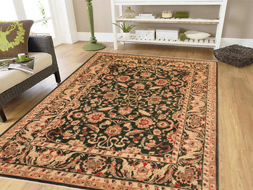 handmade Traditional Kafkaz Chobi Ziegler Green Beige Hand Knotted RECTANGLE 100% WOOL area rug 8 x 10